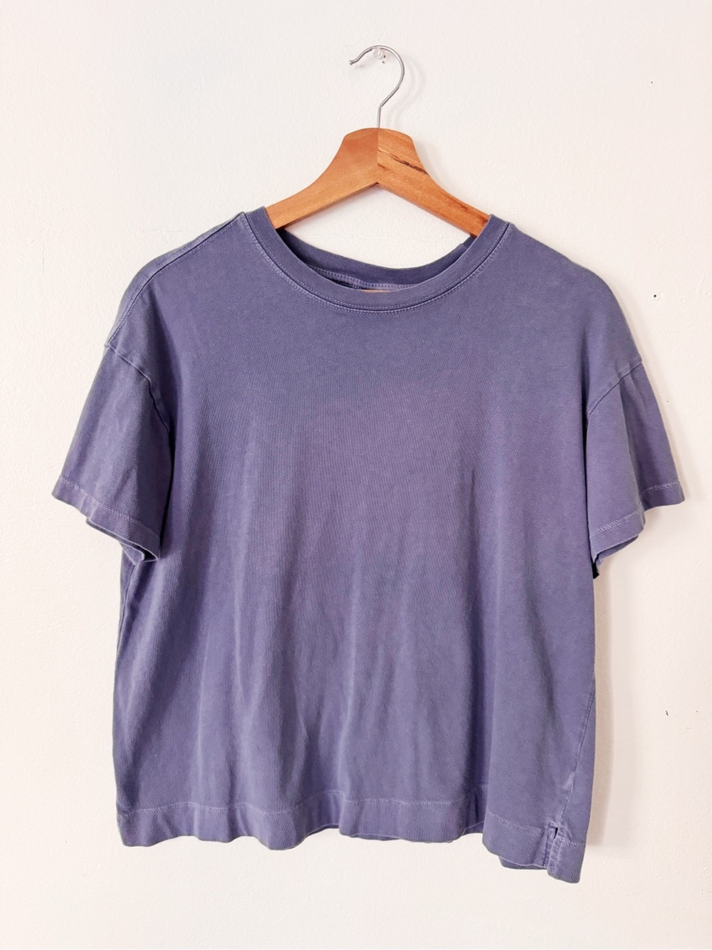 Old Navy Washed Blue Crewneck Tee Small